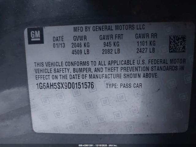 2013 CADILLAC ATS 1G6AH5SX9D0151576 Photo 8