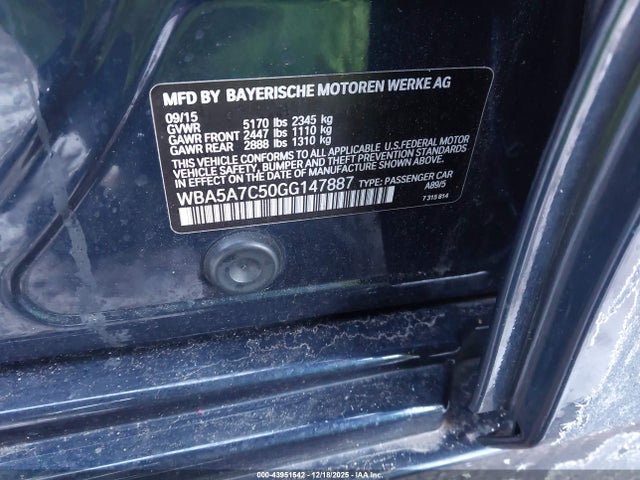 WBA5A7C50GG147887 BMW 528i Xdrive