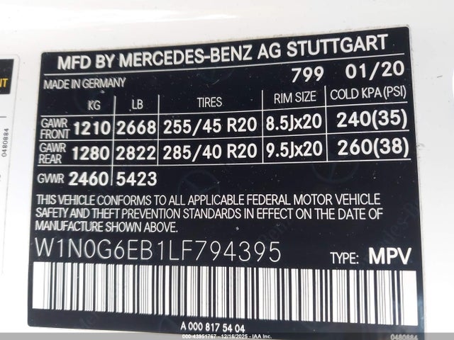 2020 MERCEDES-BENZ AMG GLC 43 W1N0G6EB1LF794395 Photo 8