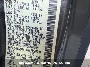 43951874 :رقم المزاد ، 1N6AD06W97C463958 vin ، 2007 Nissan Frontier Se مزاد بيع