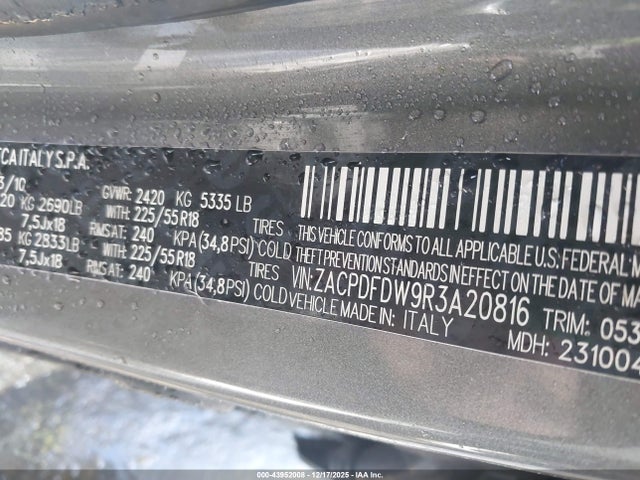 ZACPDFDW9R3A20816 Dodge Hornet R/t Plus Eawd