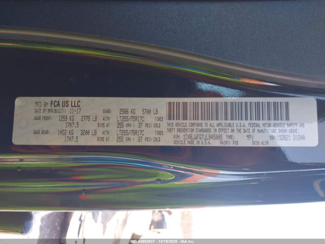 2018 JEEP WRANGLER JK UNLIMITED 1C4BJWFG7JL845005 Photo 8