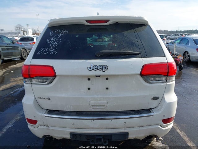 43952137 :رقم المزاد ، 1C4RJFCG9GC381596 vin ، 2016 Jeep Grand Cherokee Overland مزاد بيع