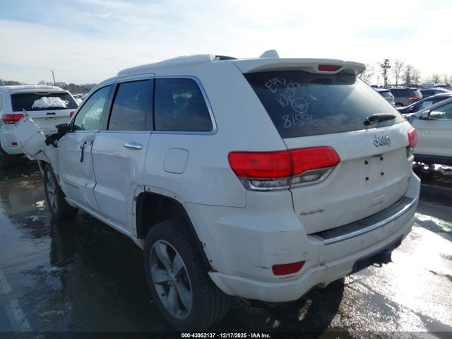 43952137 :رقم المزاد ، 1C4RJFCG9GC381596 vin ، 2016 Jeep Grand Cherokee Overland مزاد بيع