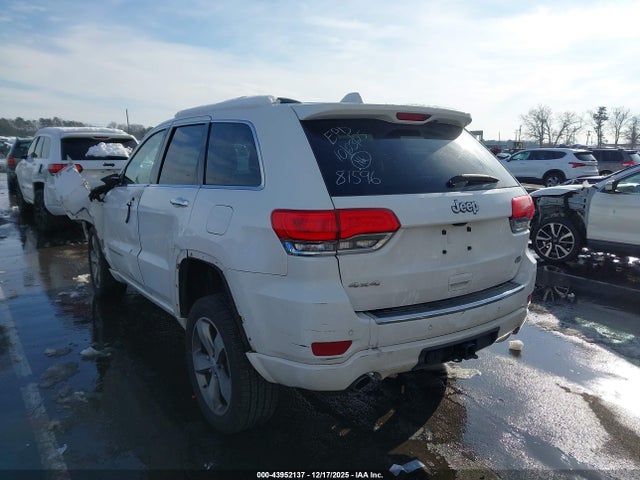 43952137 :رقم المزاد ، 1C4RJFCG9GC381596 vin ، 2016 Jeep Grand Cherokee Overland مزاد بيع