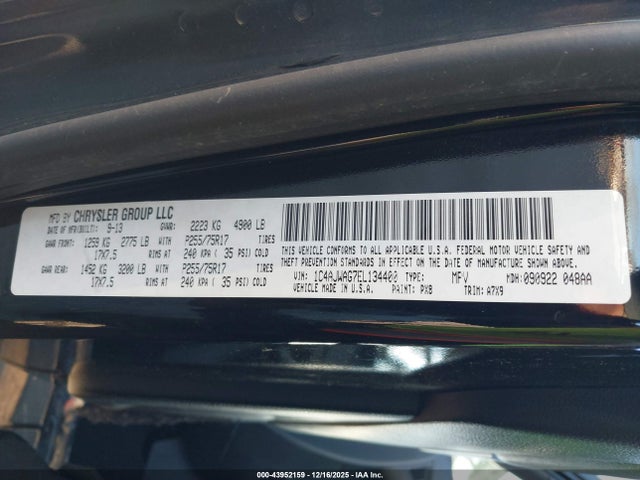 2014 JEEP WRANGLER 1C4AJWAG7EL134400 Photo 8