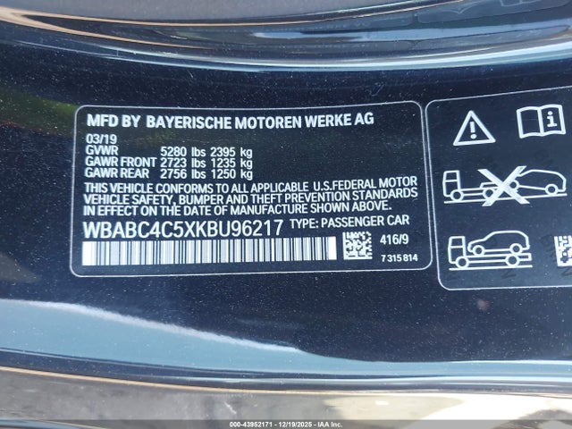 2019 BMW M850I WBABC4C5XKBU96217 Photo 8