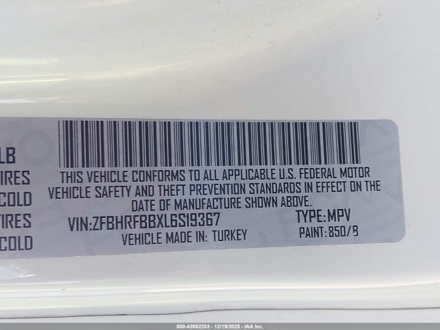 2020 RAM PROMASTER CITY ZFBHRFBBXL6S19367 Photo 8