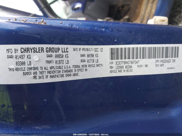 2013 FIAT 500 3C3CFFBR4DT607347 Photo 8