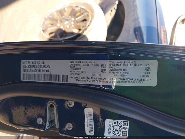 3C6UR5DJ3RG383228 RAM 2500 Big Horn 4x4 6&#039;4 Box