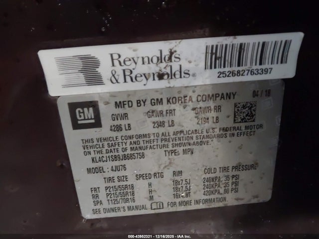 2018 BUICK ENCORE KL4CJ1SB9JB685758 Photo 8