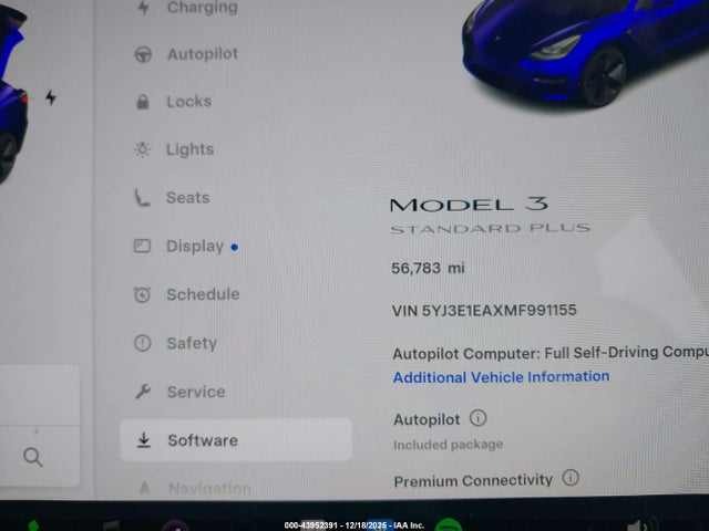 2021 TESLA MODEL 3 5YJ3E1EAXMF991155 Photo 6