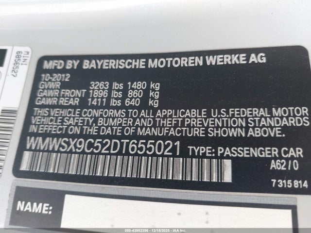 2013 MINI COUPE WMWSX9C52DT655021 Photo 8