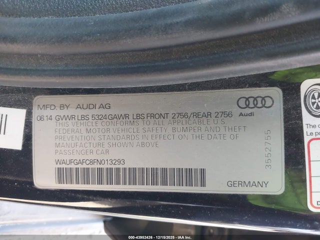 2015 AUDI A6 WAUFGAFC8FN013293 Photo 8