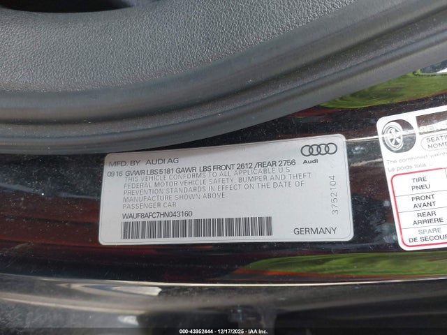 2017 AUDI A6 WAUF8AFC7HN043160 Photo 8
