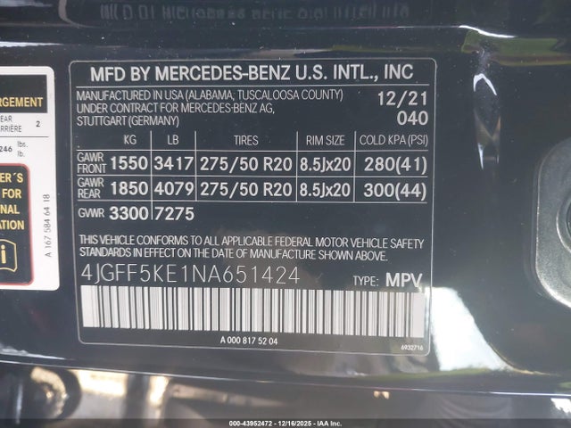 2022 MERCEDES-BENZ GLS 450 4JGFF5KE1NA651424 Photo 8