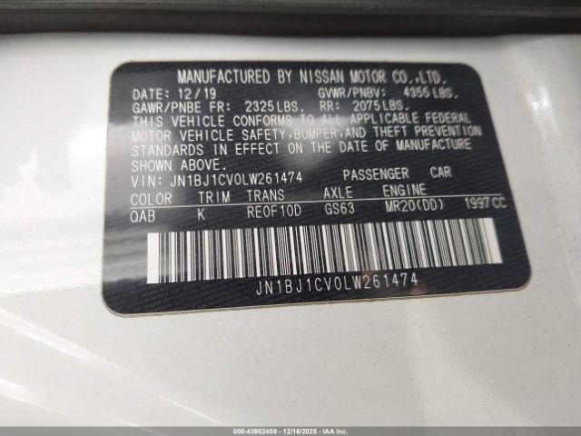 2020 NISSAN ROGUE SPORT JN1BJ1CV0LW261474 Photo 8