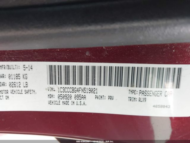 2015 CHRYSLER 200 1C3CCCBG4FN519021 Photo 8