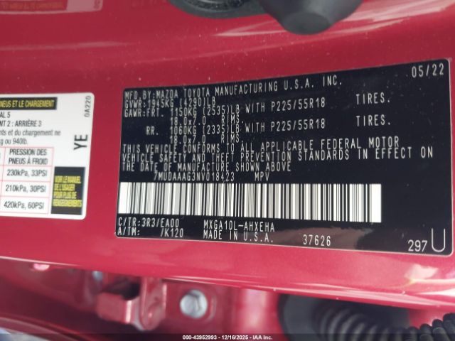 2022 TOYOTA COROLLA CROSS 7MUDAAAG3NV018423 Photo 8