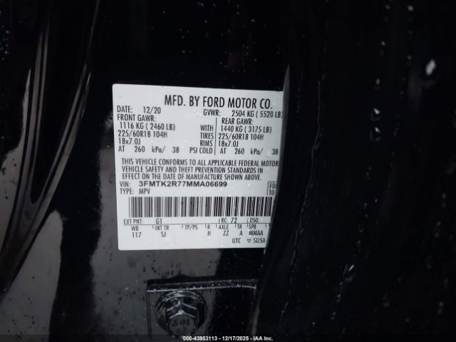 2021 FORD MUSTANG MACH-E 3FMTK2R77MMA06699 Photo 8