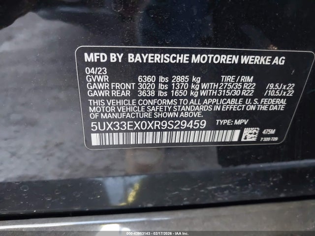 2024 BMW X6 5UX33EX0XR9S29459 Photo 8