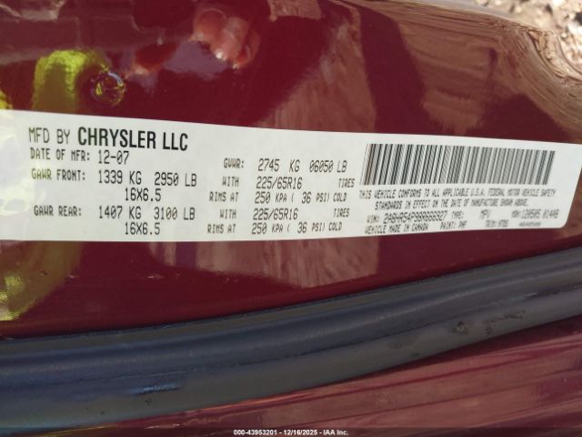 2008 CHRYSLER TOWN & COUNTRY 2A8HR54P98R666927 Photo 8
