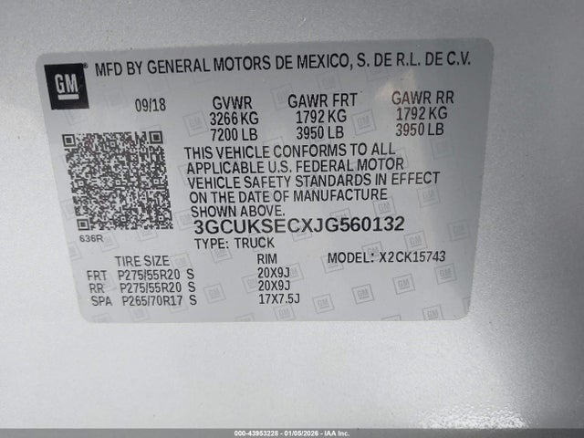 Chevrolet Silverado 1500 2lz 2018 3GCUKSECXJG560132 Image 9