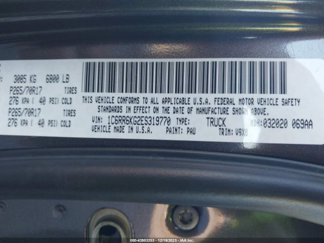 2014 RAM 1500 1C6RR6KG2ES319770 Photo 8