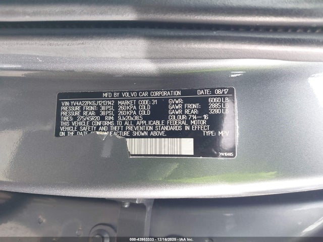 2018 VOLVO XC90 YV4A22PK6J1213142 Photo 8