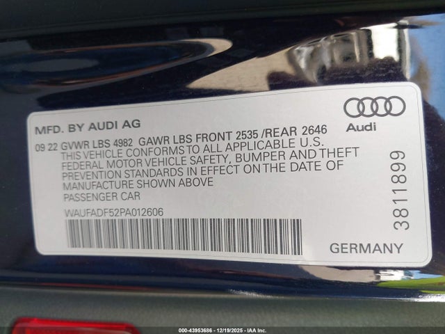 2023 AUDI A5 SPORTBACK WAUFADF52PA012606 Photo 8