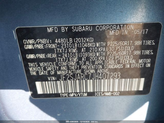 2018 SUBARU FORESTER JF2SJARC7JH407293 Photo 8