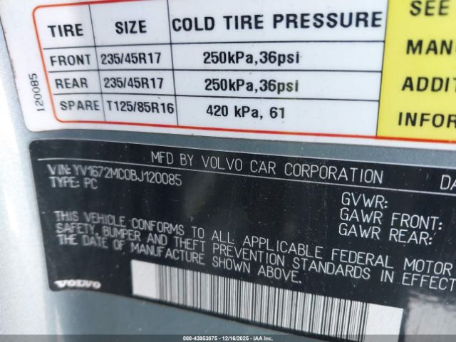 2011 VOLVO C70 YV1672MC0BJ120085 Photo 8