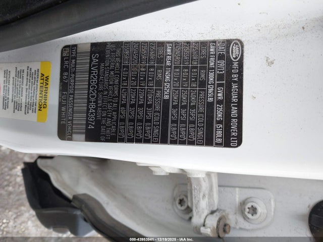 2013 LAND ROVER RANGE ROVER EVOQUE SALVR2BG2DH843974 Photo 8