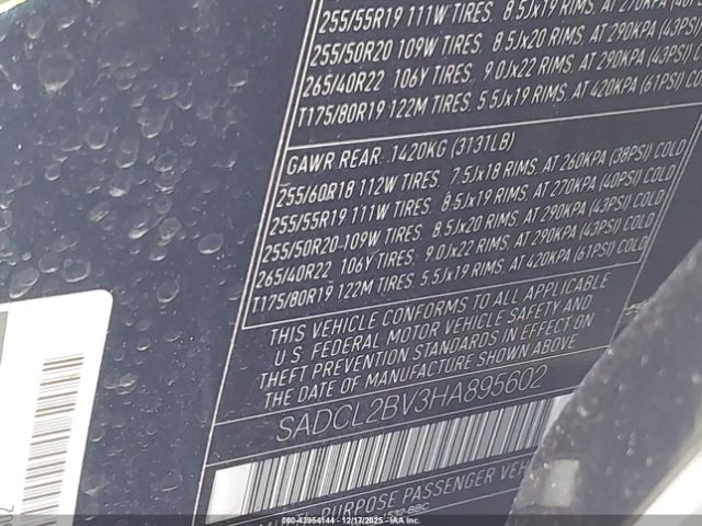 2017 JAGUAR F-PACE SADCL2BV3HA895602 Photo 8