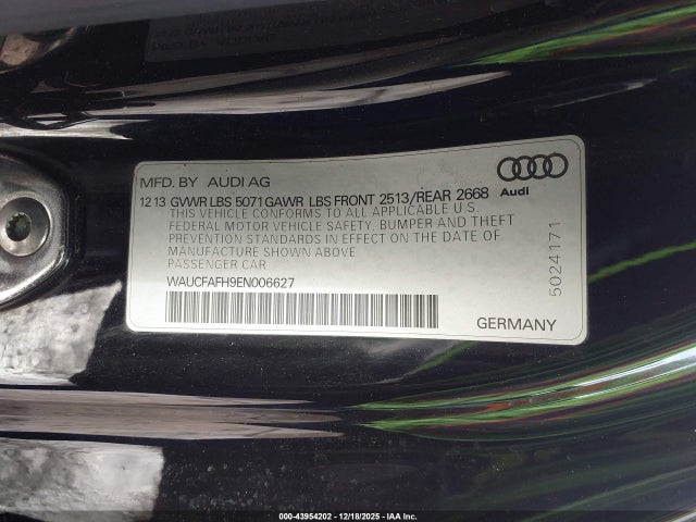 2014 AUDI A5 WAUCFAFH9EN006627 Photo 8