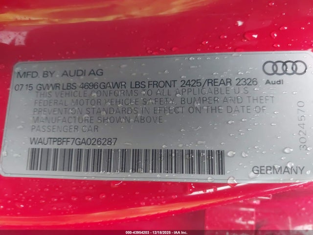 2016 AUDI A3 E-TRON WAUTPBFF7GA026287 Photo 8