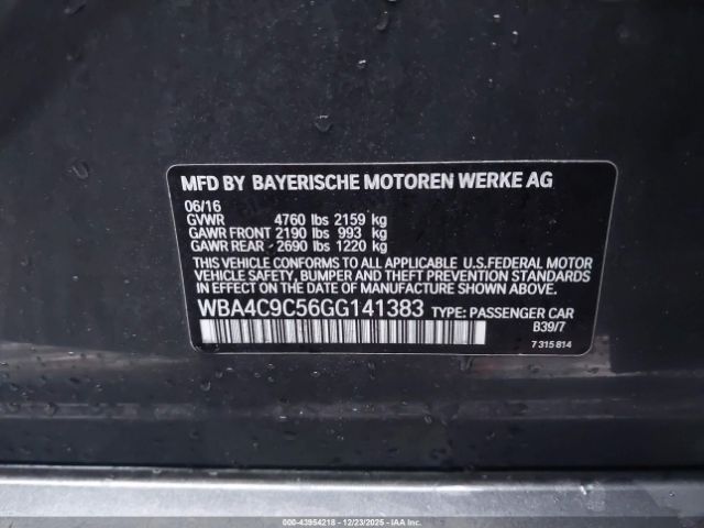 2016 BMW 428I GRAN COUPE WBA4C9C56GG141383 Photo 8