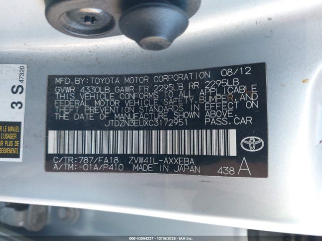 2012 TOYOTA PRIUS V JTDZN3EUXC3172951 Photo 8