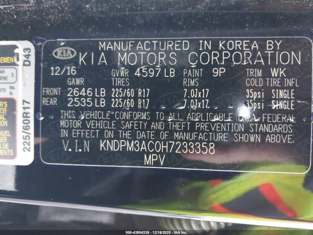 KIA Sportage Lx 2017 KNDPM3AC0H7233358 Image 9