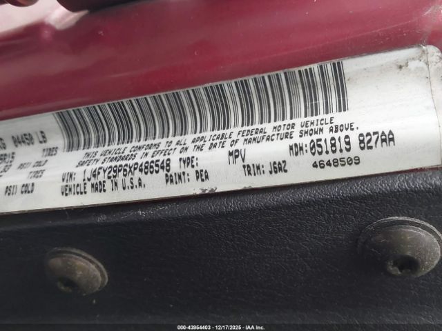 1999 JEEP WRANGLER 1J4FY29P6XP486548 Photo 8