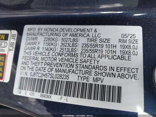 2025 ACURA RDX 5J8TC2H57SL028235 Photo 8