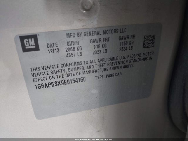 2014 CADILLAC CTS 1G6AP5SX9E0154160 Photo 8