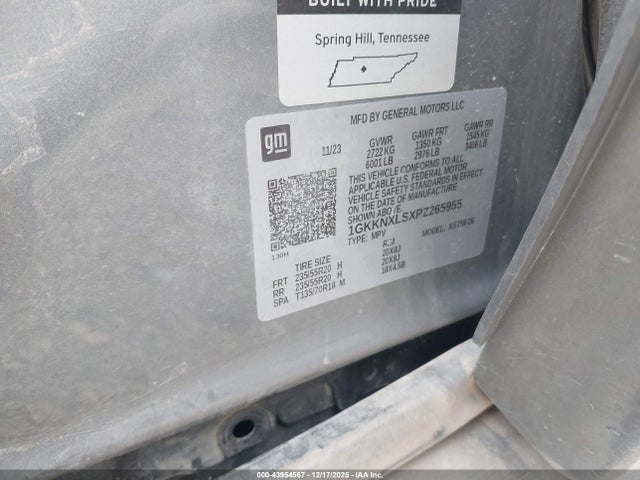 1GKKNXLSXPZ265955 GMC Acadia Awd Denali