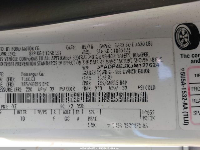 2018 FORD FIESTA 3FADP4EJXJM127624 Photo 8