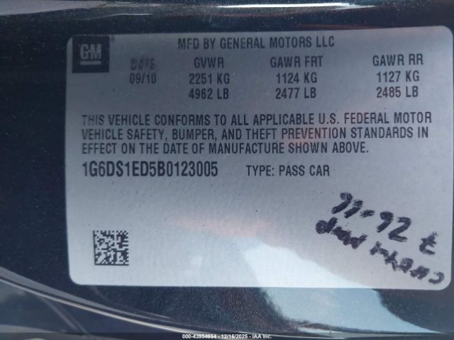 2011 CADILLAC CTS 1G6DS1ED5B0123005 Photo 8