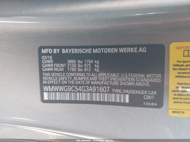 2016 MINI CONVERTIBLE WMWWG9C54G3A91607 Photo 8