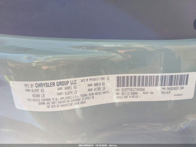 2012 FIAT 500C 3C3CFFER1CT343546 Photo 8