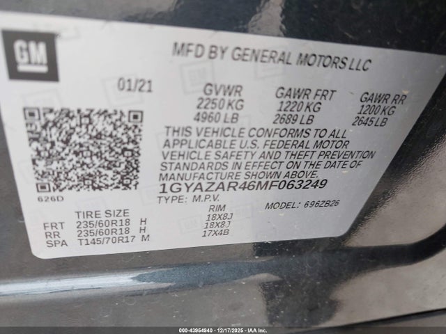2021 CADILLAC XT4 1GYAZAR46MF063249 Photo 8