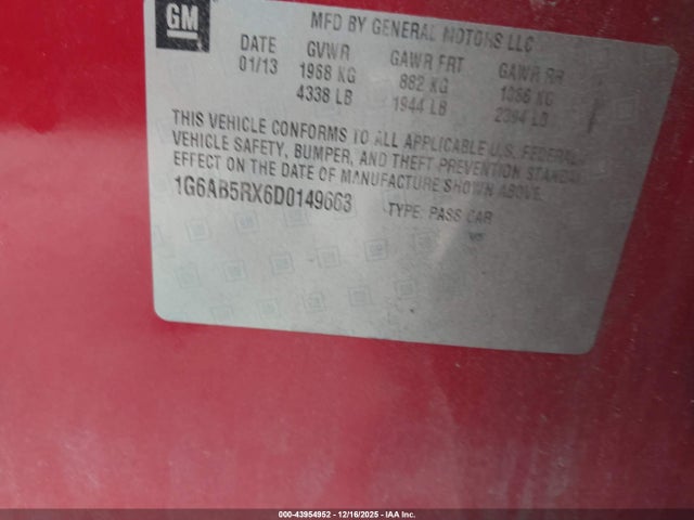 2013 CADILLAC ATS 1G6AB5RX6D0149663 Photo 8