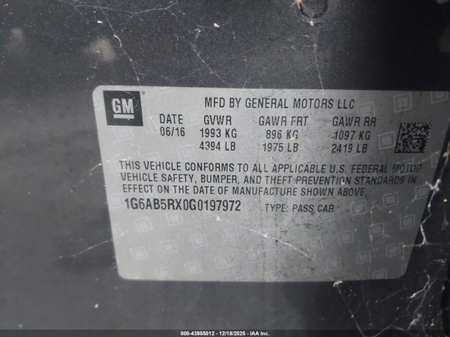 2016 CADILLAC ATS 1G6AB5RX0G0197972 Photo 8